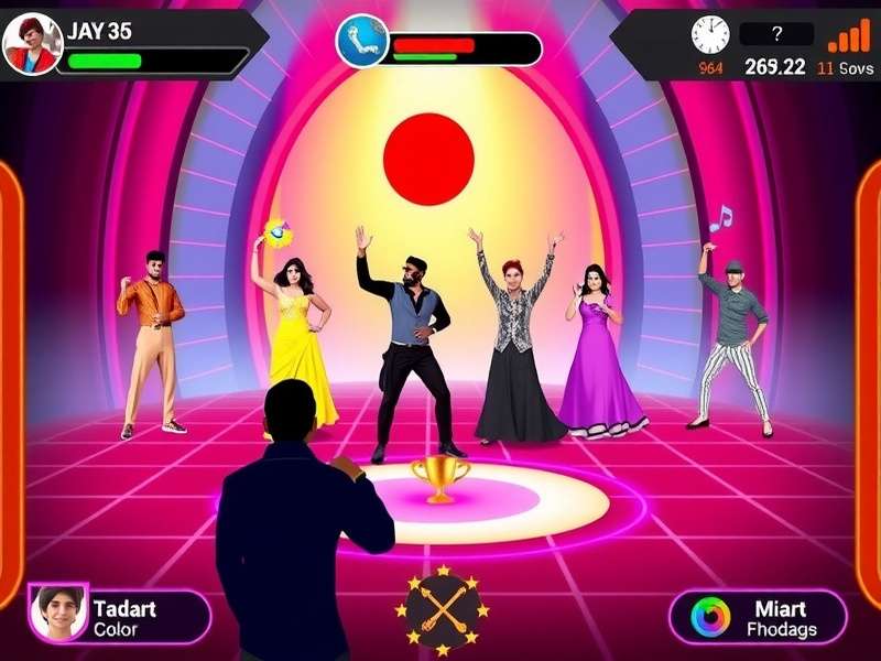 Indian players celebrating after winning a Dance Master Bollywood Beats tournament